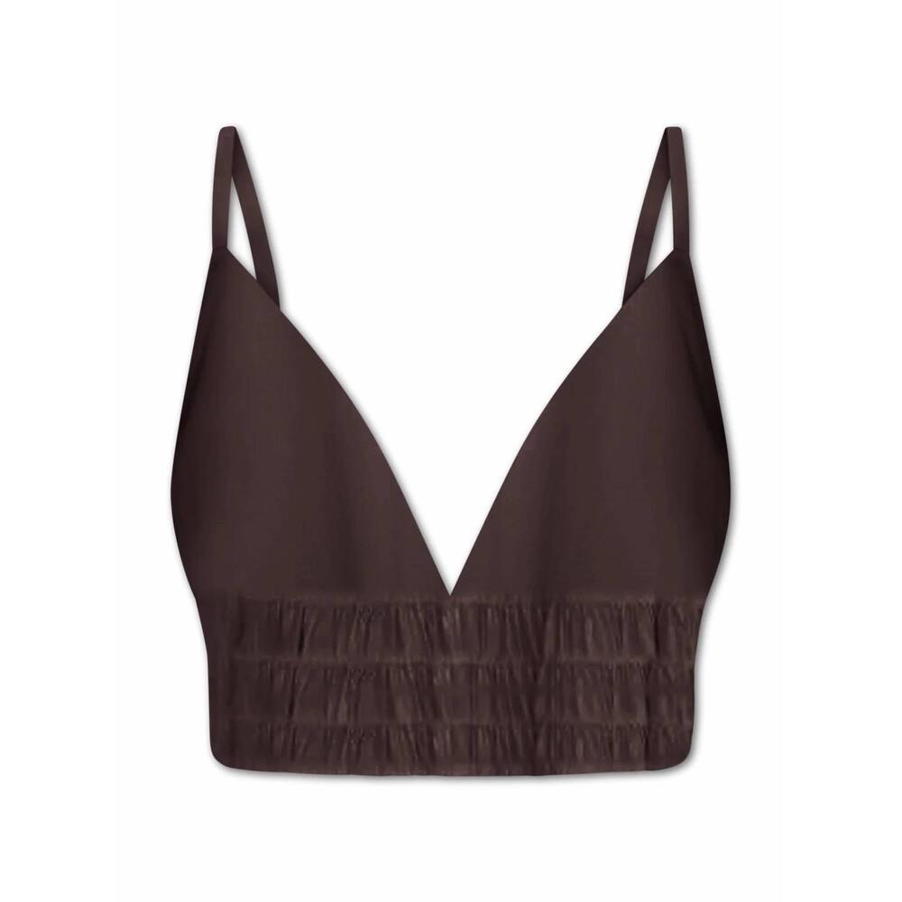 NEW NOUVELLE / SILK95FIVE women's bradford bralette in chocolate
